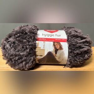 Red Heart Hygge Fur 7oz, 260 yds Smokey NEW